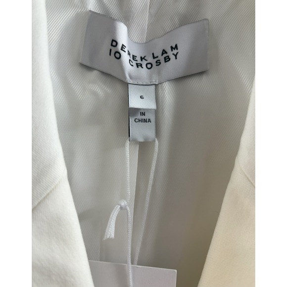 Derek Lam NWT 10 Crosby Walter Double Breasted‎ Jacket, Soft White Size 6 - Picture 5 of 10